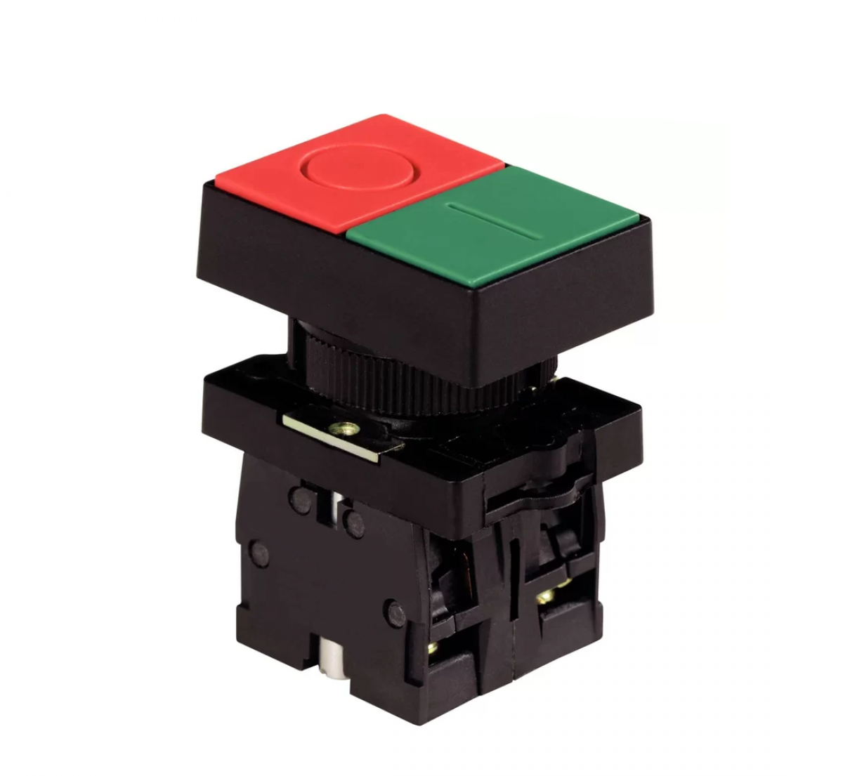 Двойная кнопка "Пуск-Стоп" NP2-EL8325 1НО+1НЗ AC230В IP40