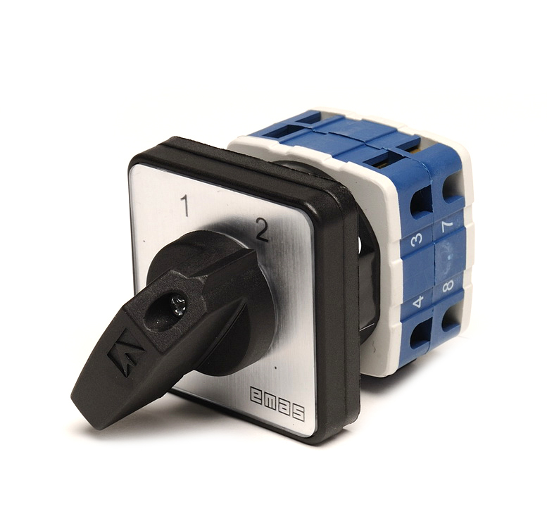 Переключатель реверсивный PSA-KD (1-2), 60° двухфазный  20А