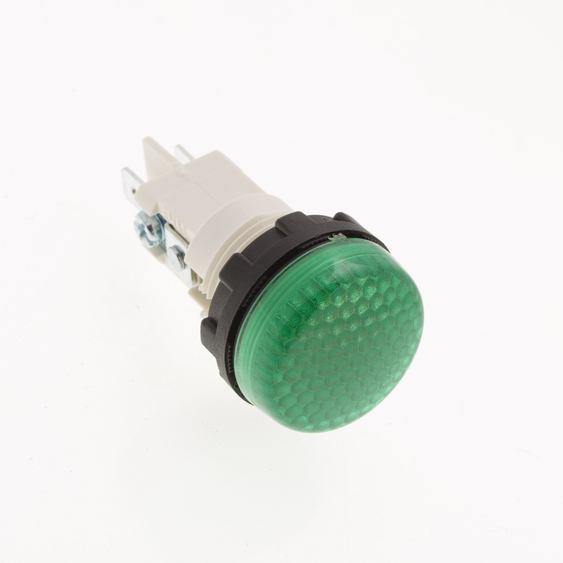 S-BA9S-G Светосигнальная арматура зеленая D=22мм пластиковая с держателем Ba9S (клемма+винт)