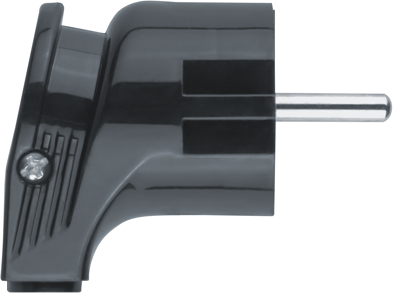 Вилка штепсел. угловая с/з черная NCA-PL04-16A-E-BL 61 363 Navigator,РФ