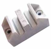 Изолятор шинный полимерный 1х2F10, 2шины толщиной 10мм (Oskar)