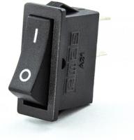 A21B1H10 Выключатель в чёрном корпусе чёрная клавиша без подсветки 1НО