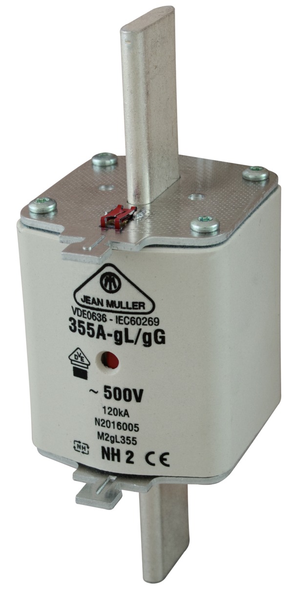 M02gL355 плавкая вставка NH-02gL/gG 400A/355A AC500V/120kA с индикатором Combi