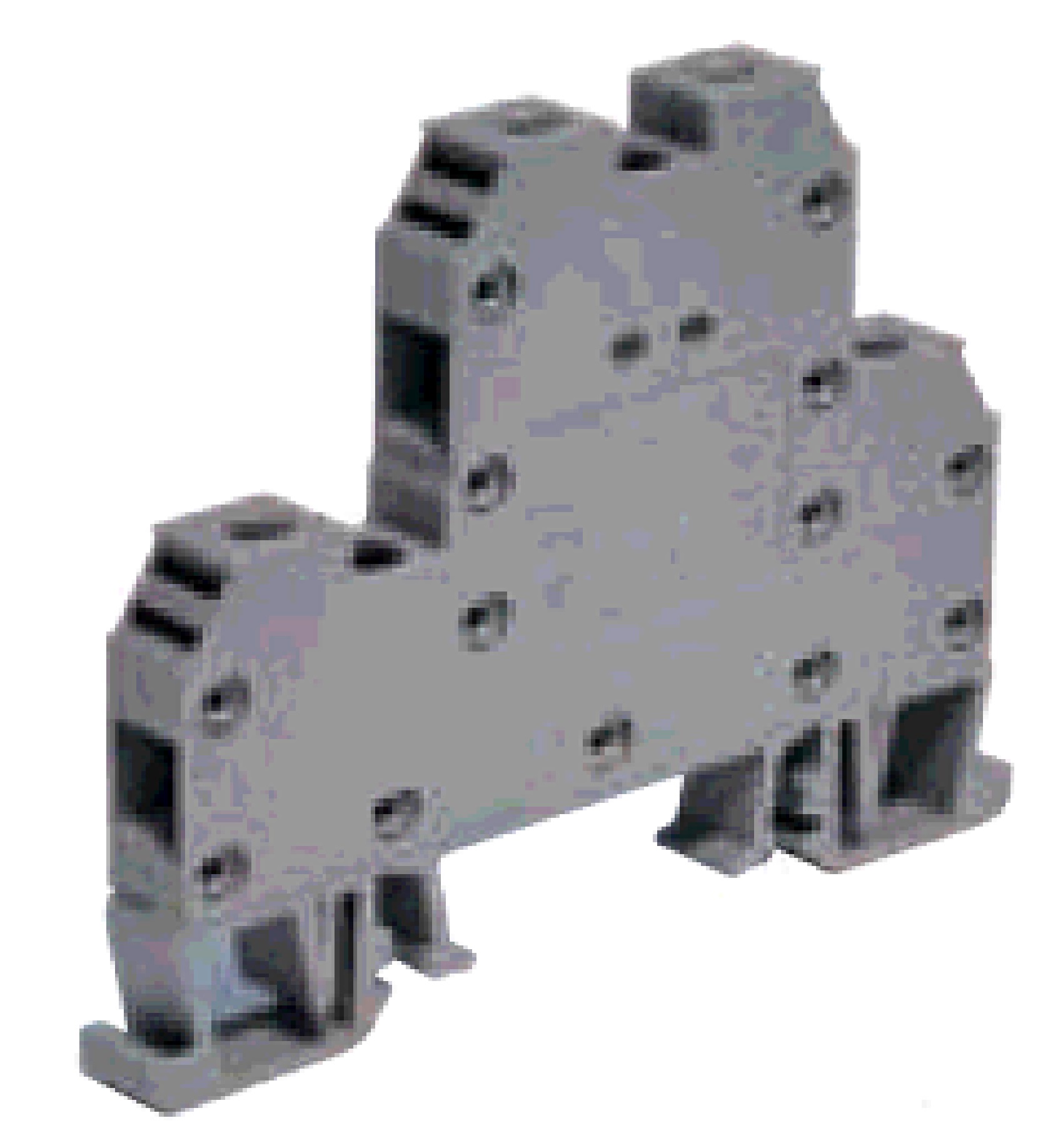 MRK-D 2,5/5,9mm Клемма серая проходная двухярусная закрытая, c диодом(1А), винтовые зажимы, 24A [ст.арт.1632]