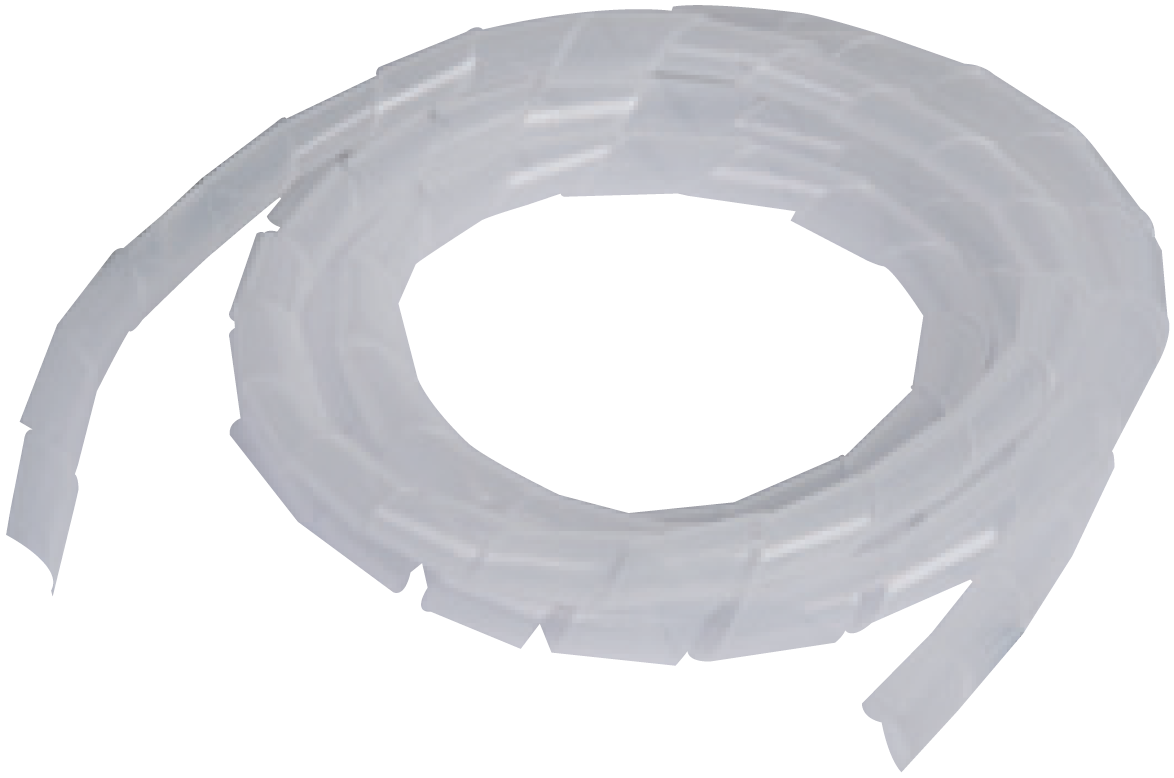 Лента спиральная монтажная пластиковая ЛСМ-15 белый (10м/упак.)(HLT) [ст.арт.9907518]                                                                 