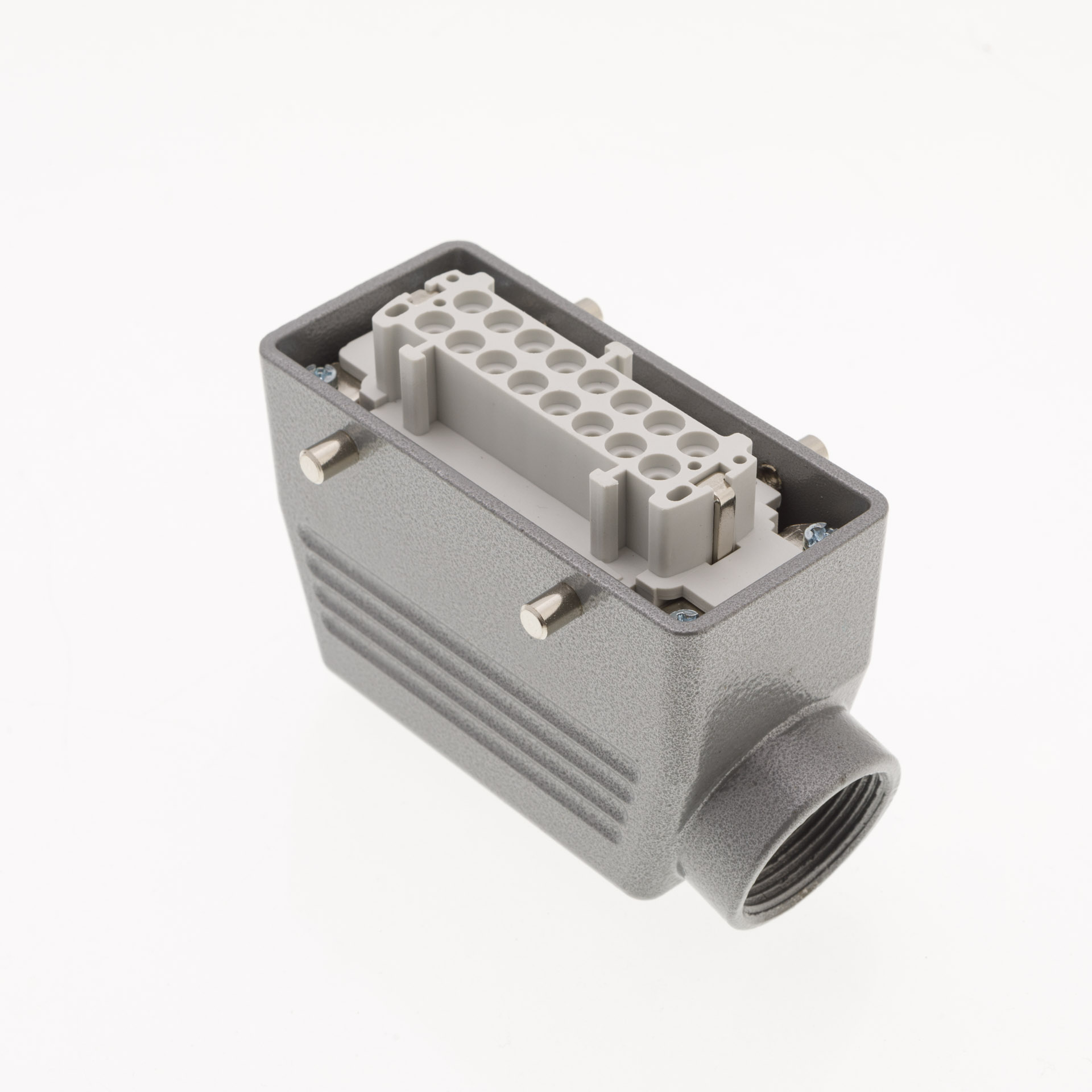 EB-M- 16-PU-10-IP65 Розетка переносная металлическая 16 выводов 16А боковой ввод без фиксатора