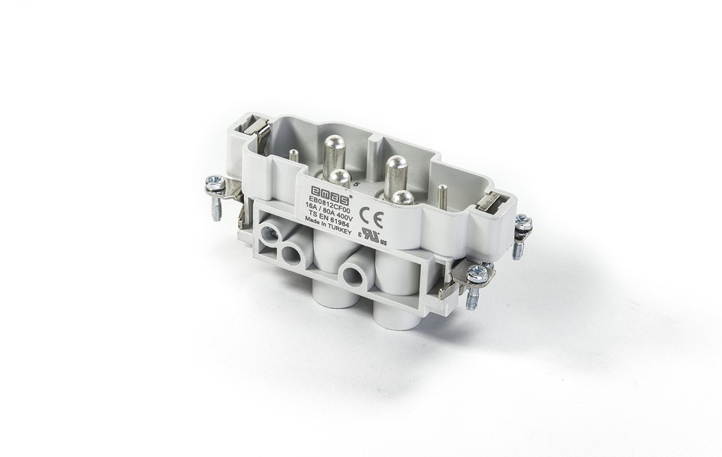 EB-0 - 08-CF-00 Штепсель 6 вывода 4*80А 2*16A для разъемов EBM (папа)