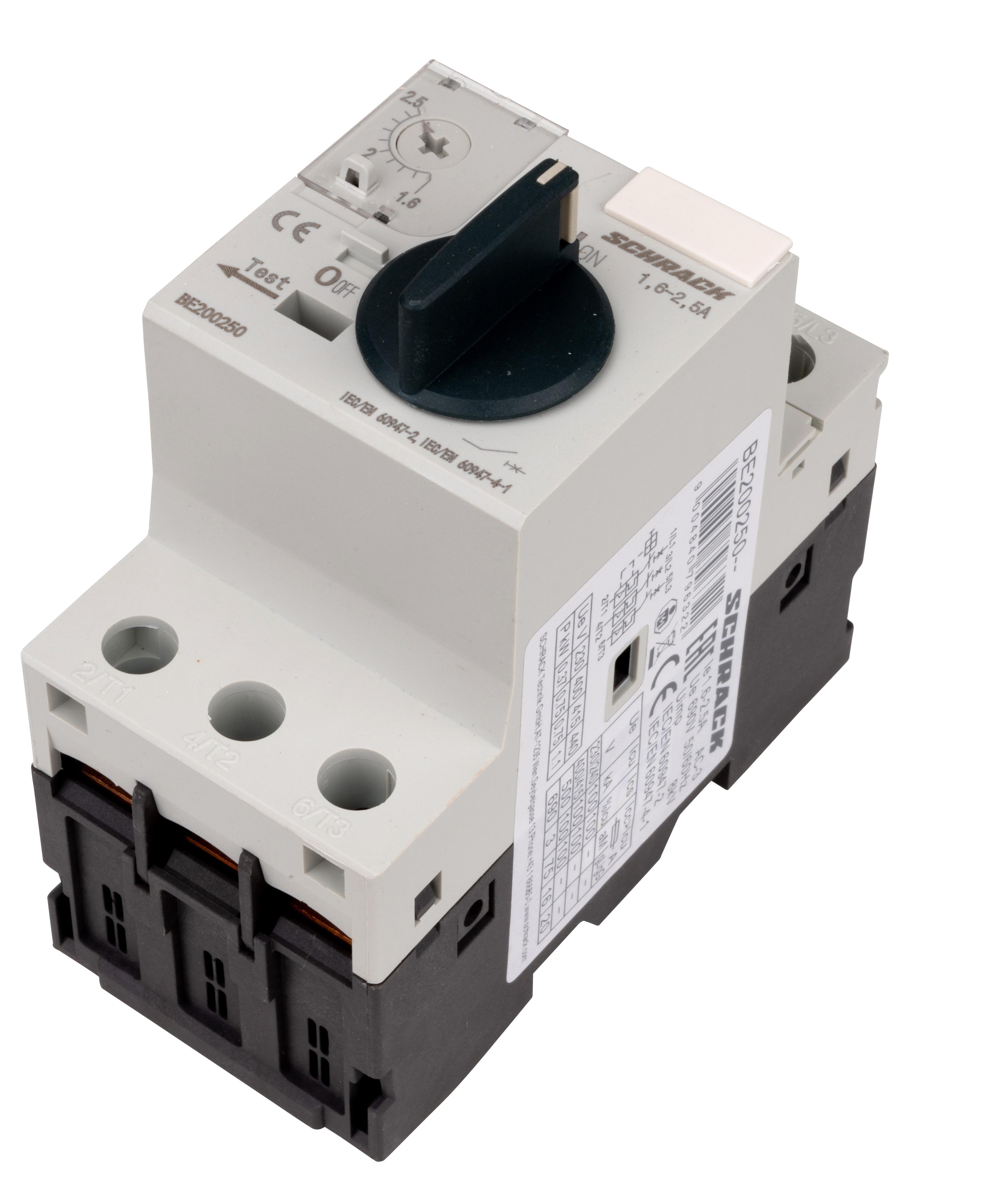 BE2 3p  2,50A (1,60-2,50) 0,75кВт Автомат защиты электродвигателя