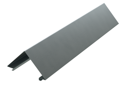 Крышка двускатная 1000, L 1 м, цинк-ламе