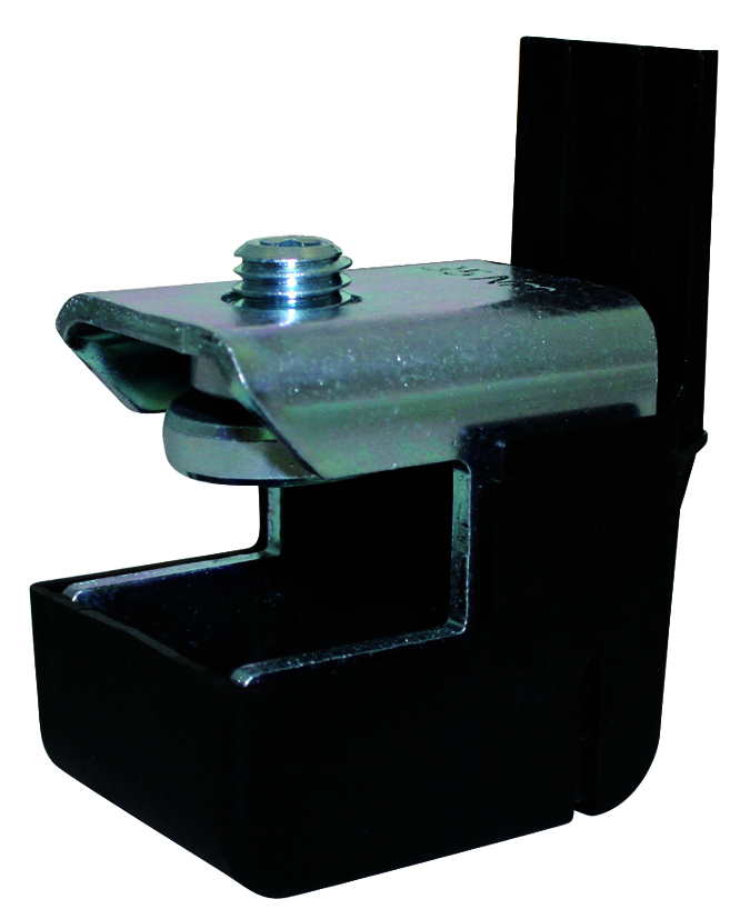 Шинный зажим SK-L/SL123 для крепления вертикального ПВР SL01-03 на шину 10-15мм