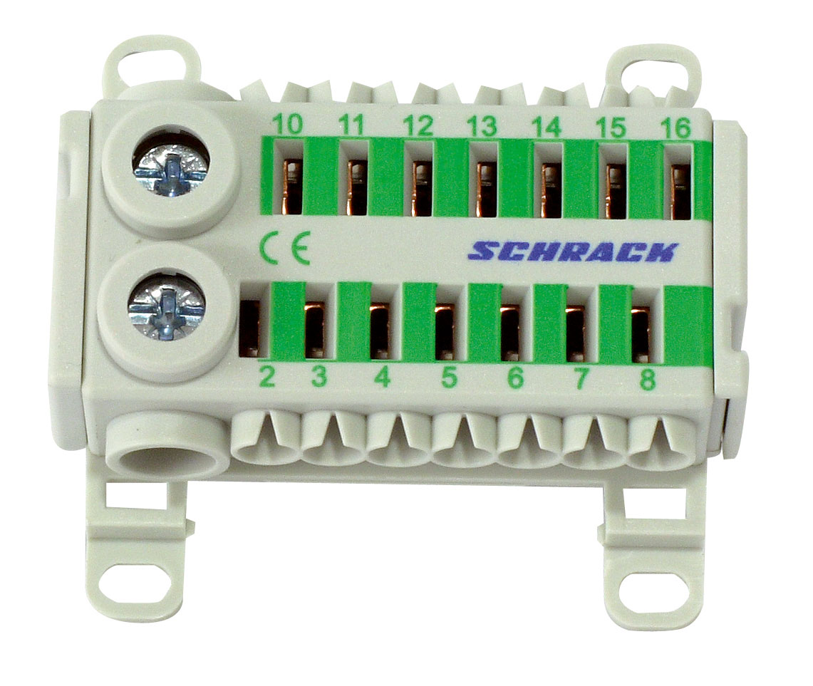 Блок упрощенного соединения зеленый, 2x25м+14x4мм, s