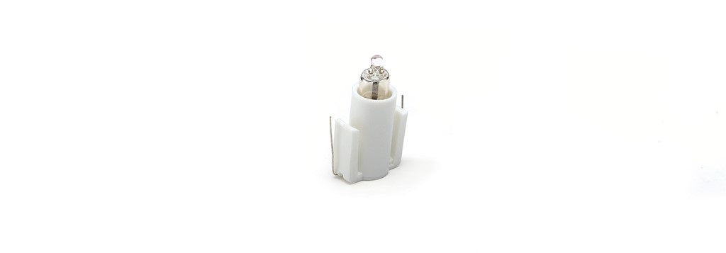 Лампа желтая 220VAC в пластиковом патроне