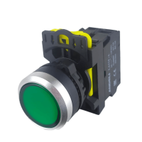 LA115 Кнопка синяя пластиковая 1НО+LED 230V AC, без фиксации IP65