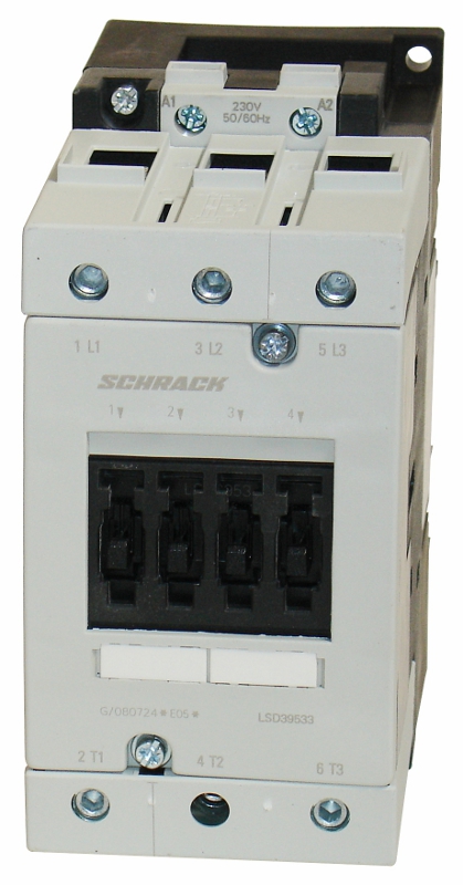 LSD03 Контактор 095А/45кВт,230В АС3,50/60Гц без блок контактов, размер 3