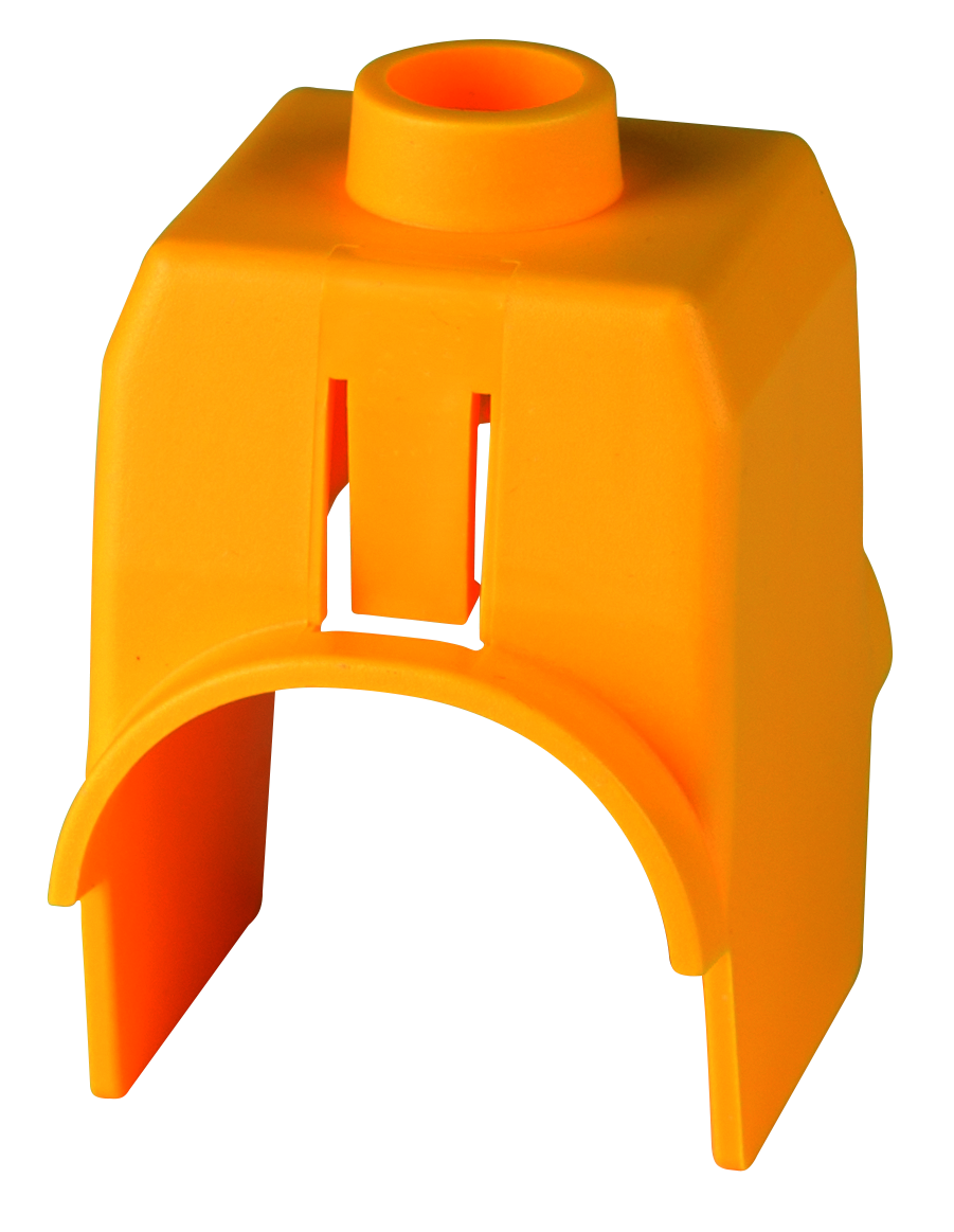 Клеммная крышка желтая HRV для зажима KM2G/KM2G-F на вертикальный  ПВР SL01-03