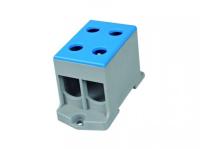 Клемма силовая вводная двойная КСВ 16-50 синяя HLT