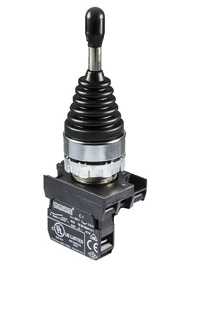 CM-DJ20-(CA-C1)-IP65 Джойстик металл, 2 положения с фиксацией 1НО