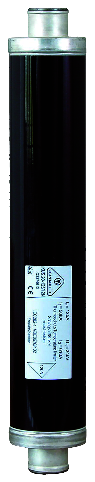IKUS20  10/24кВ, 050А, 63кА, плавкая вставка с бойком 120N (L=442 D=68/45)