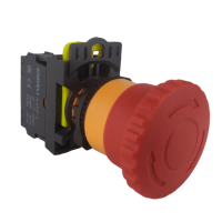 LA115-IP65 Кнопка аварийная красная пластиковая "Грибок" включение вращением 1НЗ IP54