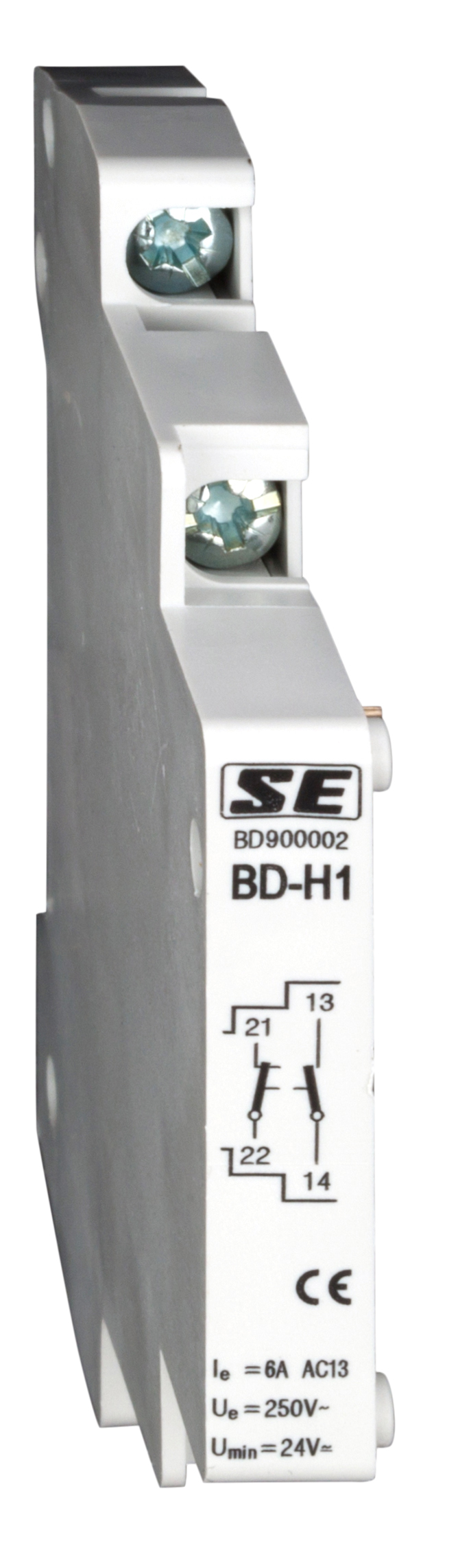 Блок-контакт H1 вспомагательный 1но+1нз контакт  для BC монтаж винт