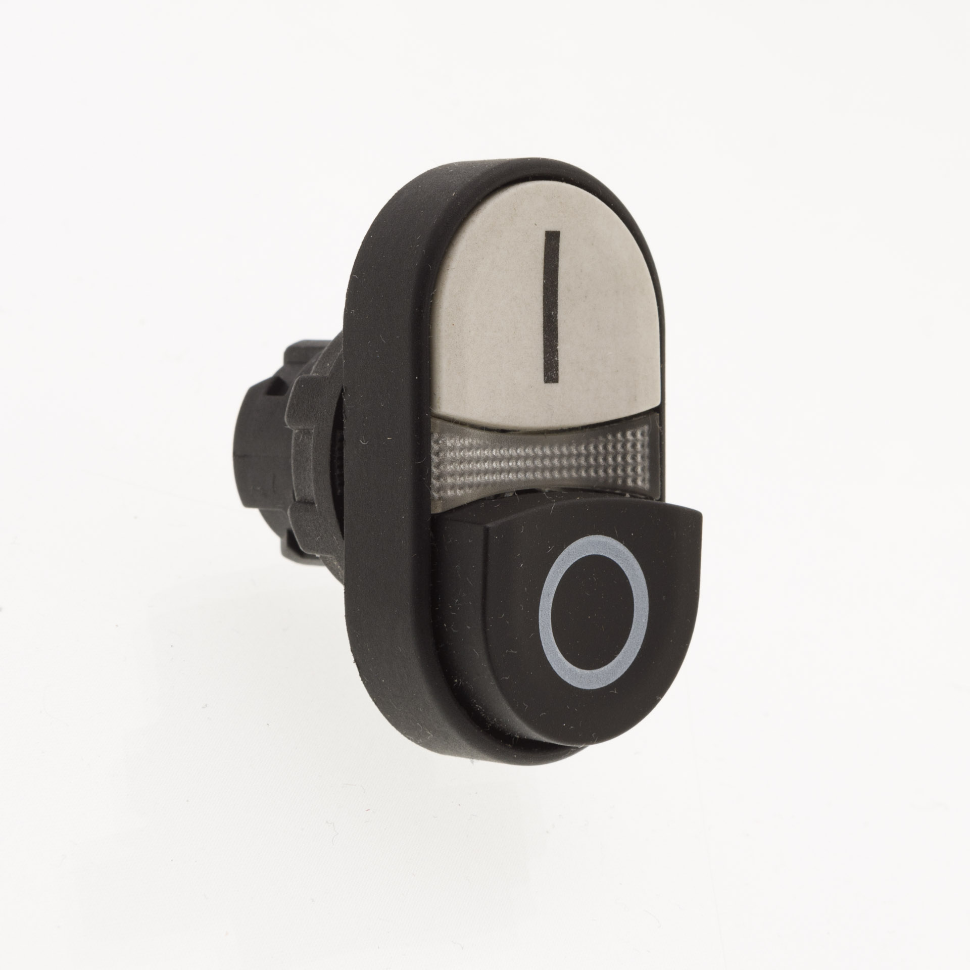 CP-K21-BW-IP65 Головка кнопки черно-белая сдвоенная пластиковая выступающая                                                                           