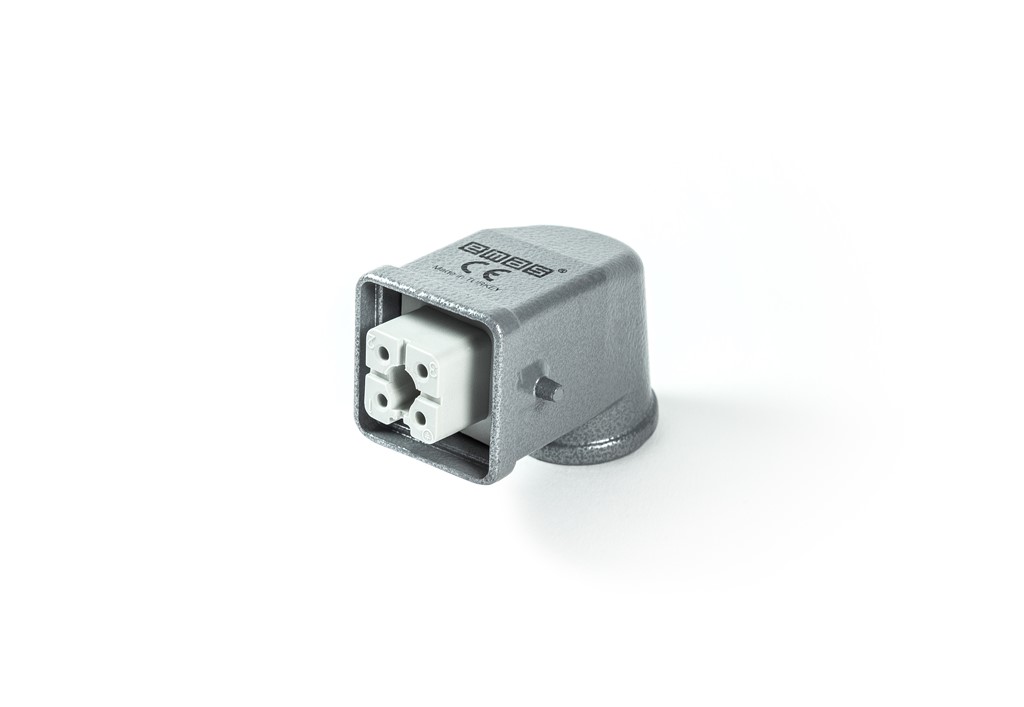 EB-M- 04-PU-10-IP65 Розетка переносная металлическая 4 вывода 16А боковой ввод без фиксатора