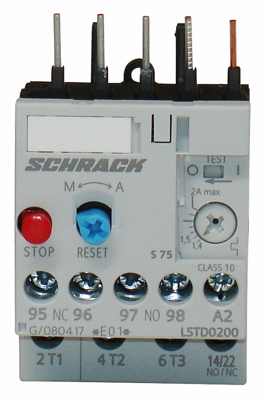 LST 00 Термореле  2,00А/0,75кВт (1,40-2,00А) размер 00