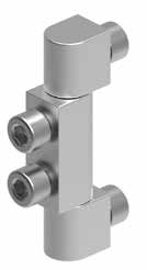 Петля 341 боковая наружная, металл/хром напыление