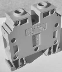 MRK  35/15mm Клемма синяя проходная закрытая, винтовые зажимы, 125A (снимается с хранения) [ст.арт.1145]