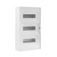 Щиток 36 мод настенный FRAME, белый с прозрачной дверцей, с 4 шинами PEN  (2шт на 8 отв. и 2шт на 10