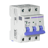 FMB-C 6kA 3P 25 х-ка C Автоматический выключатель