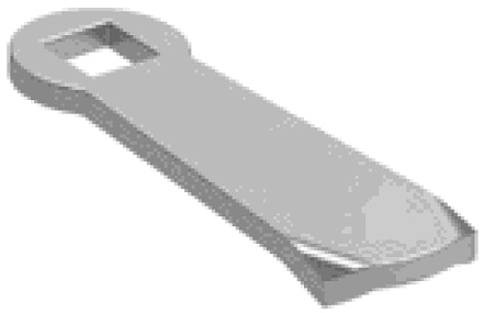 Ригель без стопора H=08 L=44 для замка-ручки