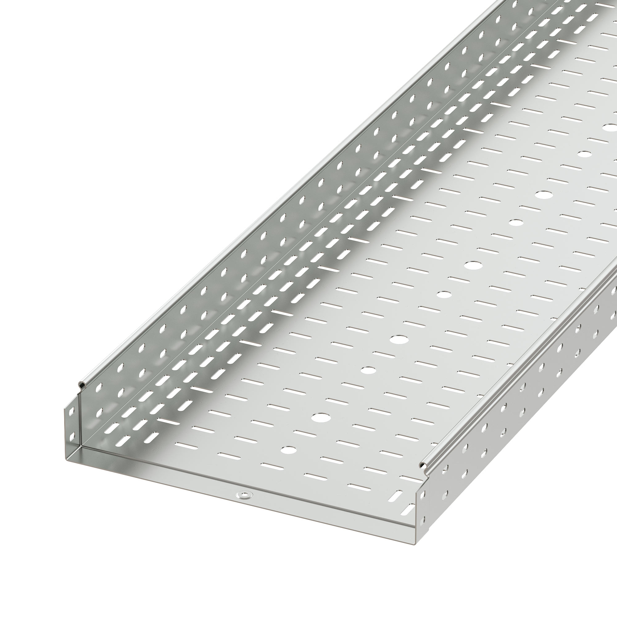 Лоток перфорированный 400х80 L3000 толщ.1,5 мм, горячеоцинкованный