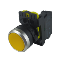 LA115 Кнопка желтая пластиковая 1НО, без фиксации IP65