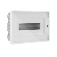 Щиток 12 мод встраиваемый для полых стен FRAME, белый, с прозрачной  дверцей, с 2 шинами PEN на 6 и