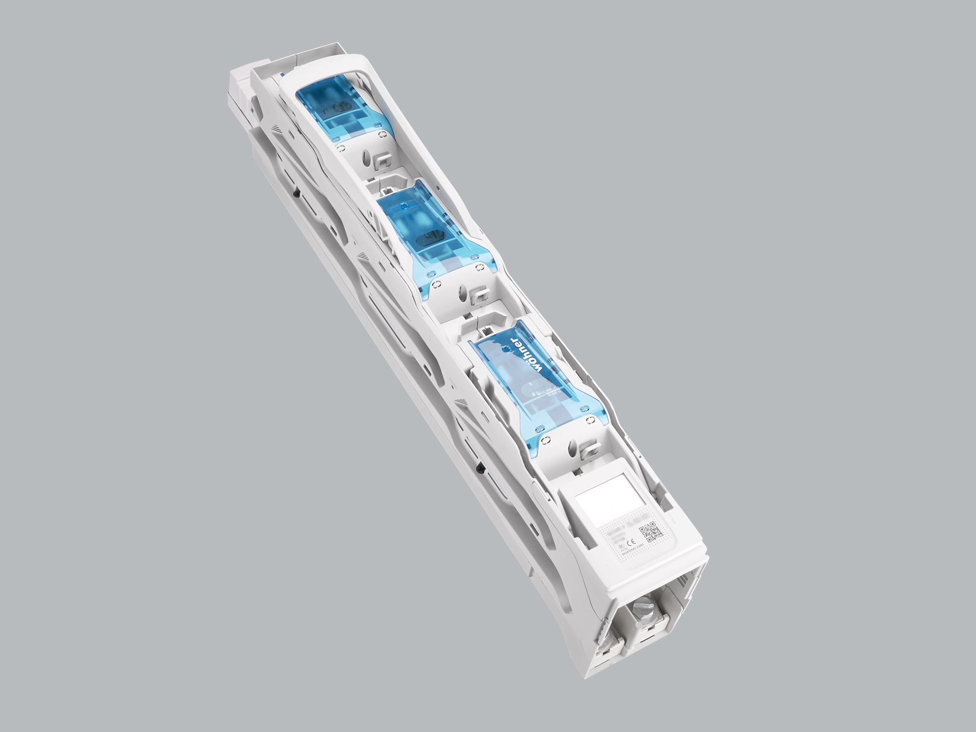 Вертикальный ПВР Wohner-02-3X3/AFM г. NH02(400А),185мм, 3ф 3полюса, М12/240, шина 185мм, контроль NH