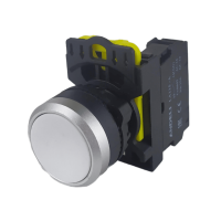 LA115 Кнопка белая пластиковая 1НО, без фиксации IP65