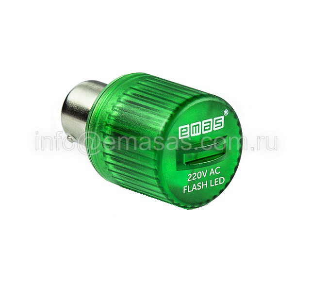 IKM-F-220G FLASH стробоскоп мигающий зеленый 220V AC для корпуса сигнального IKM