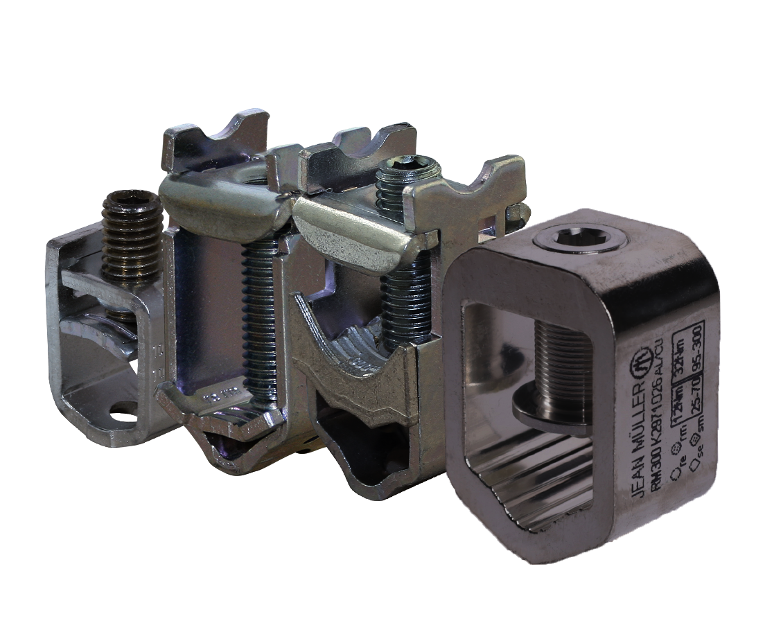 Клеммный зажим рамный 25-300мм AL/CU KM2G для вертикалных ПВР  SL-01-03