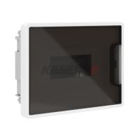 Щиток 8 мод встраиваемый для полых стен FRAME, белый, с тонированной дверцей, с 2 шинами PEN на 8 и