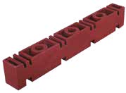 Изолятор шинный 3х1FN для плоских шин толщиной 5,10мм. 3х2х5+1х5, 4х1х10 (Oskar)