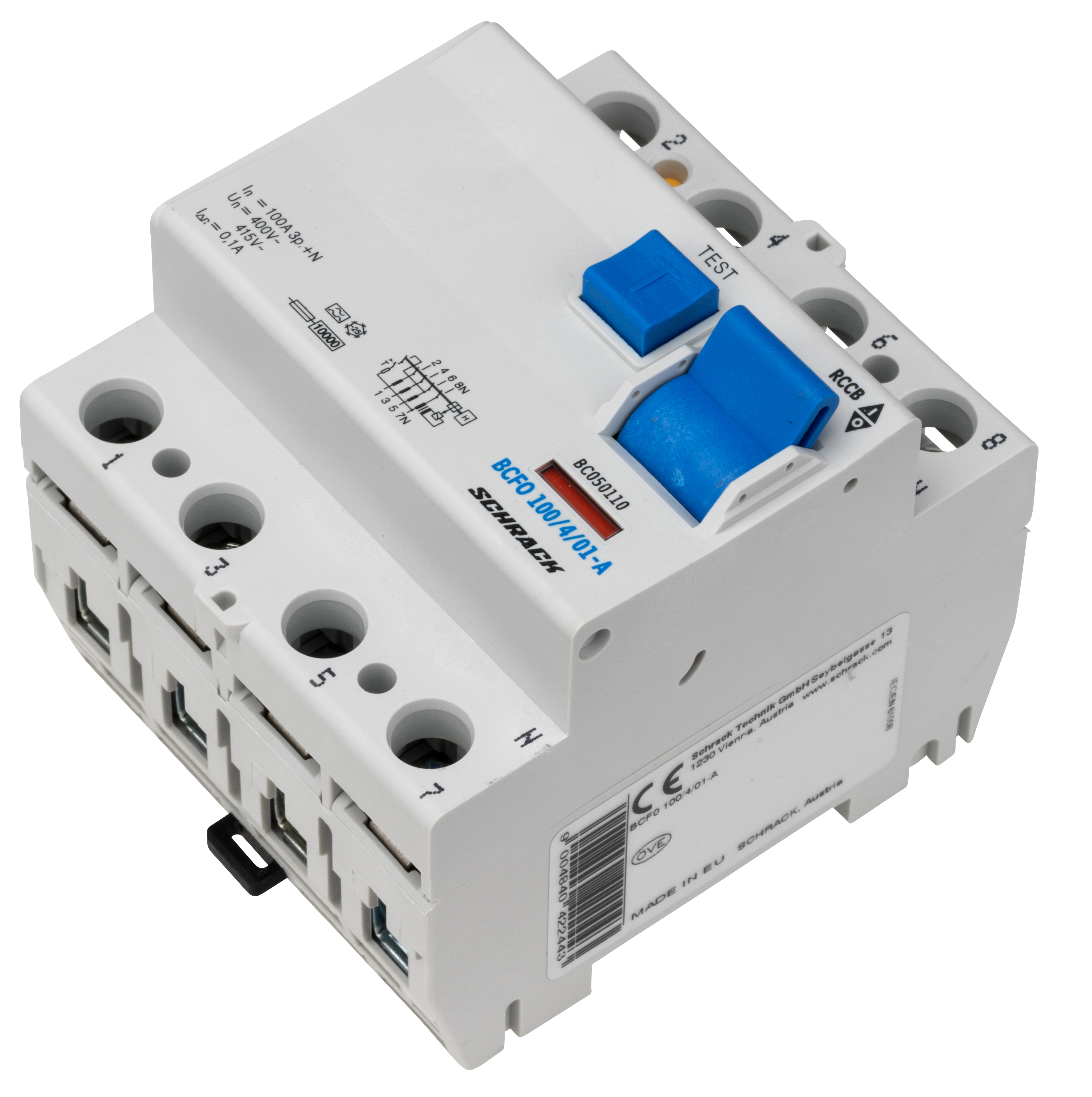 BC 10kA 4p 100A/ 10mA УЗО тип A