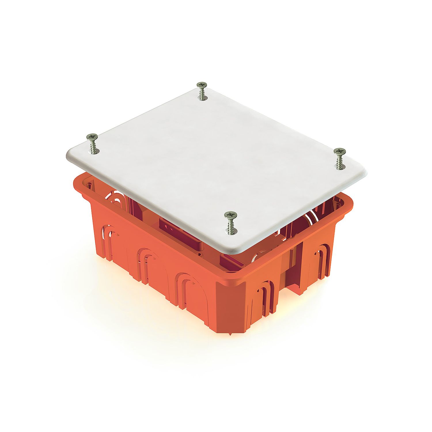 Коробка распаячная для скрытого монтажа в кирпичных стенах 120х92х45мм