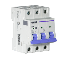 FMB-C 6kA 3P 02 х-ка C Автоматический выключатель