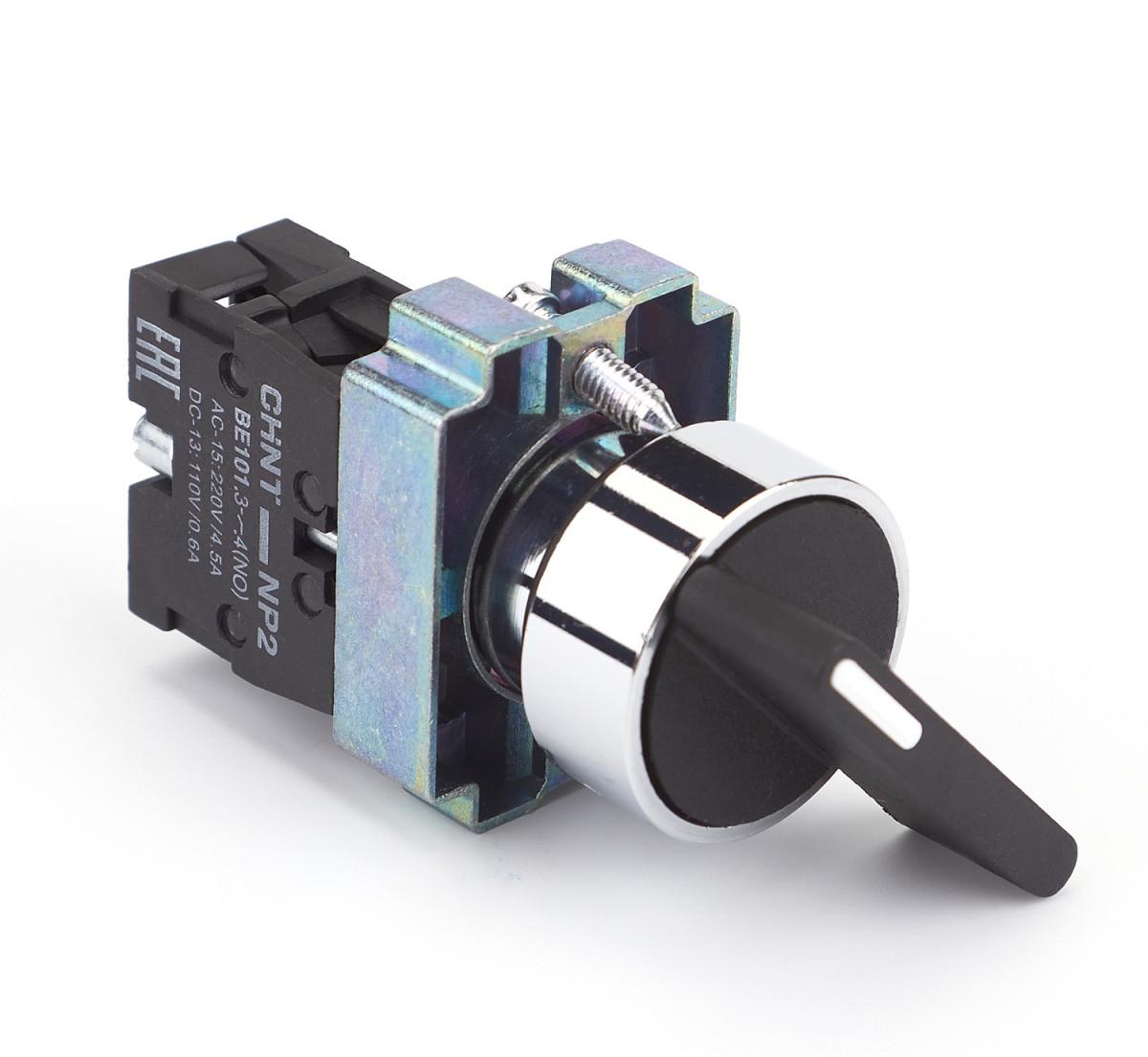 Переключатель NP2-BJ41, 2 положения с возвратом, 1НО IP40