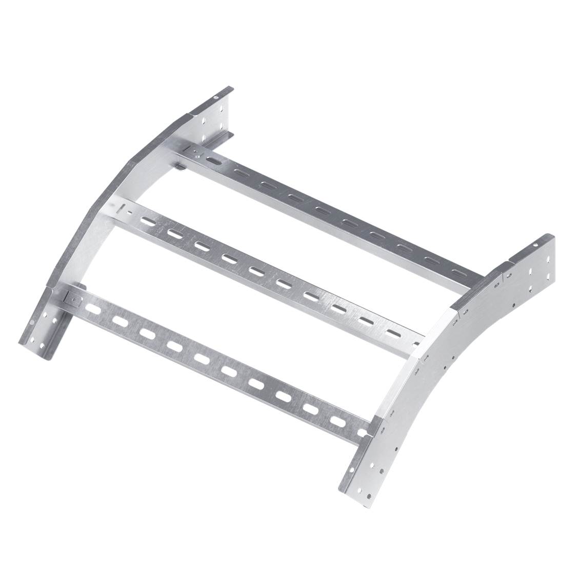 Угол вертикальный внешний 45 градусов, 50х300 R600, горячеоцинкованный в комплекте с крепежными элементами и соединительными пластинами, необходимыми