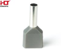 Наконечник штыревой втулочный изолированный (двойной) Ншви(2) 2510 серый (уп./100 шт)