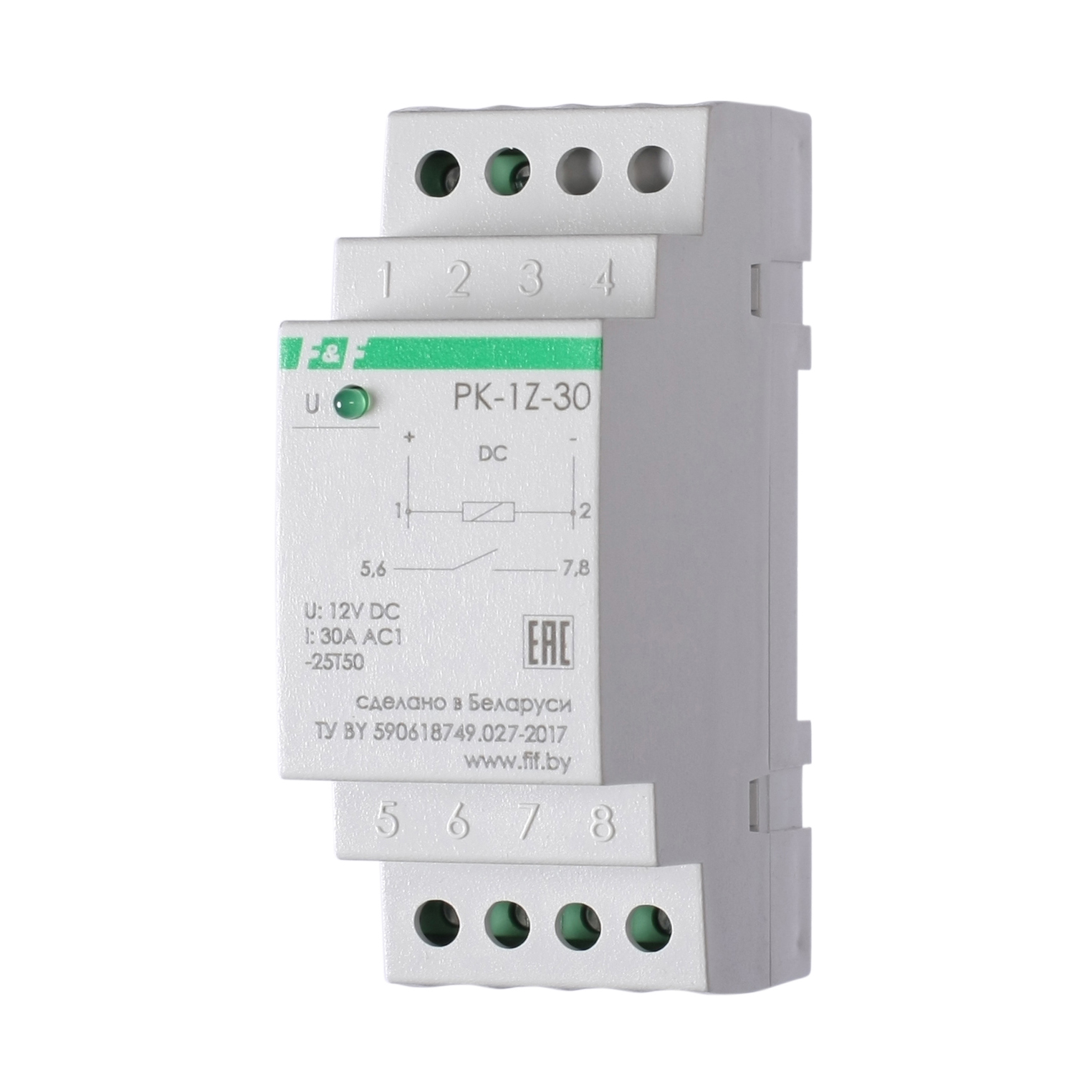 Реле электромагнитное PK-1Z-30-12