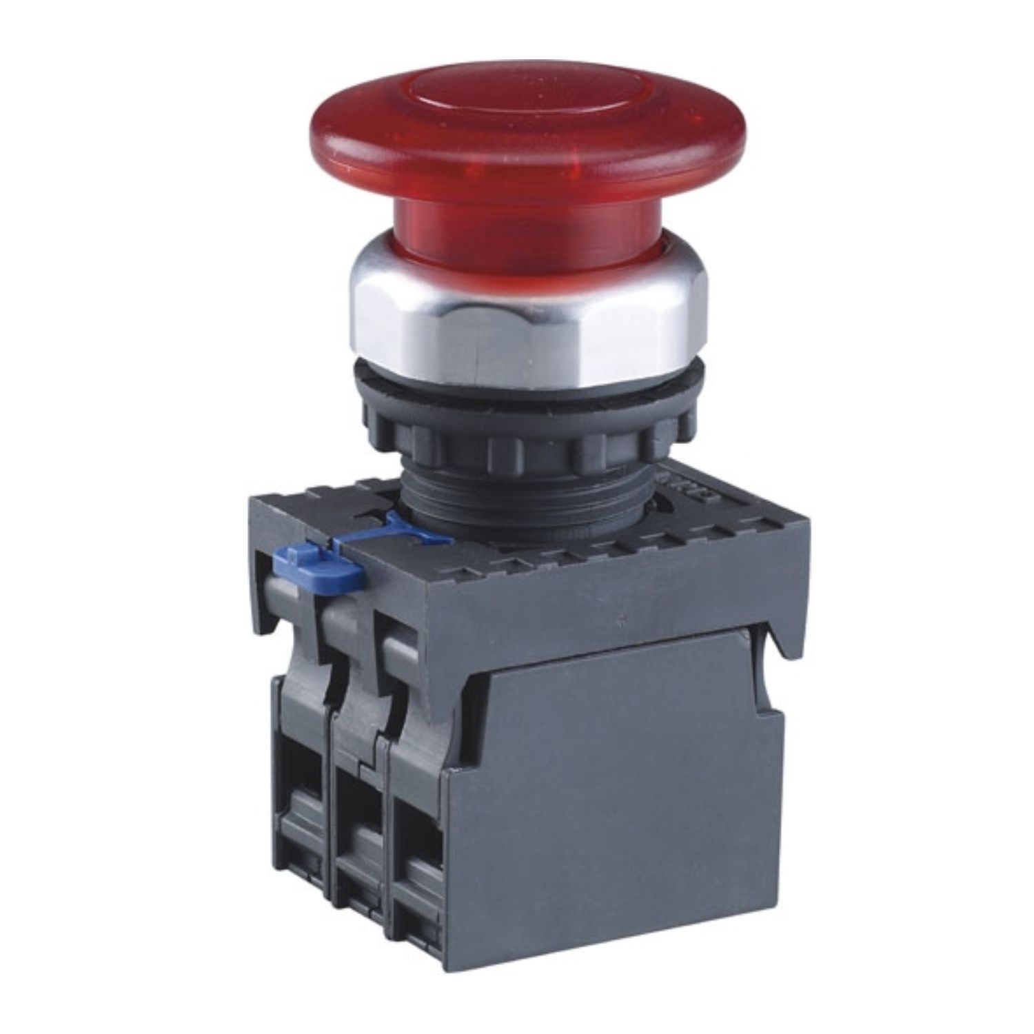 Кнопка упр. "Грибок" Φ60мм NP8-20MD/24 подсвет., самовозв., красн., AC110-230В, 2НО, IP65 (R)