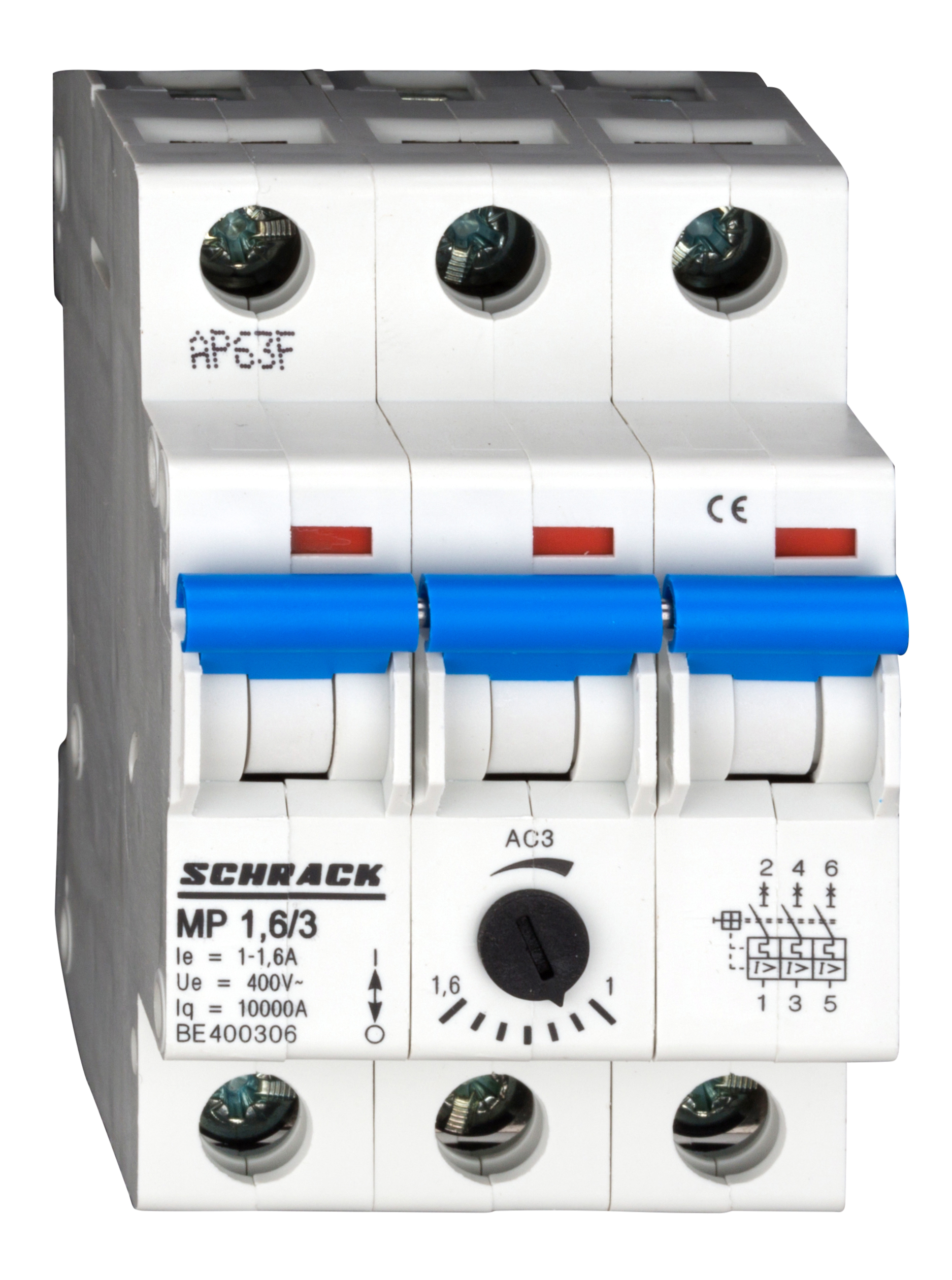 MP 3p  1,60/3 (1,00-1,60)А, Автомат защиты электродвигателя